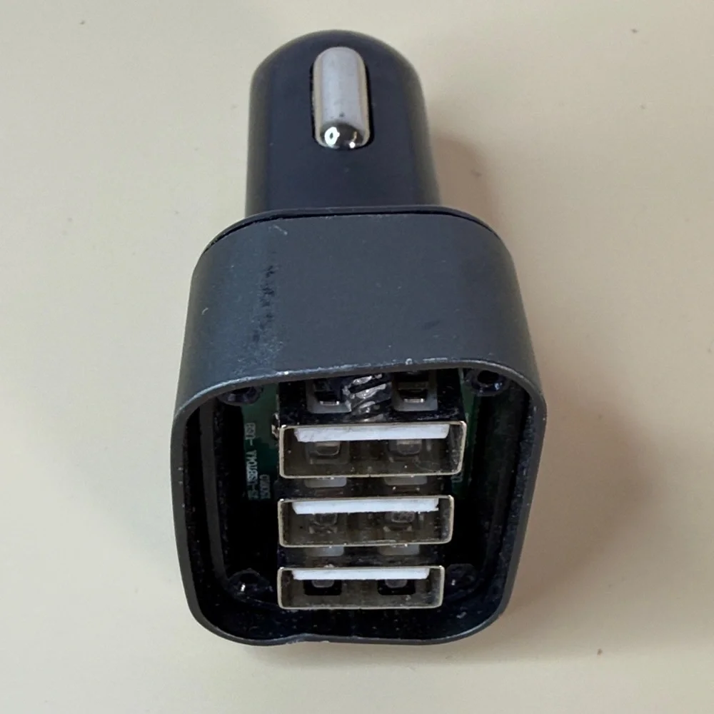 4-Port Black USB Car Charger